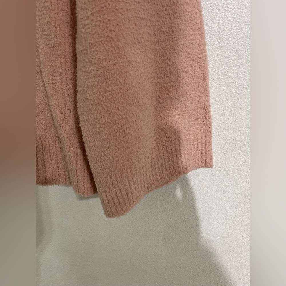 Nordstrom V-neck pullover NWOT sweater M pastel peach - Picture 3 of 6